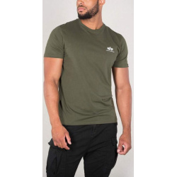 ALPHA INDUSTRIES Tričko BASIC T Small Logo - dark olive (188505/142)