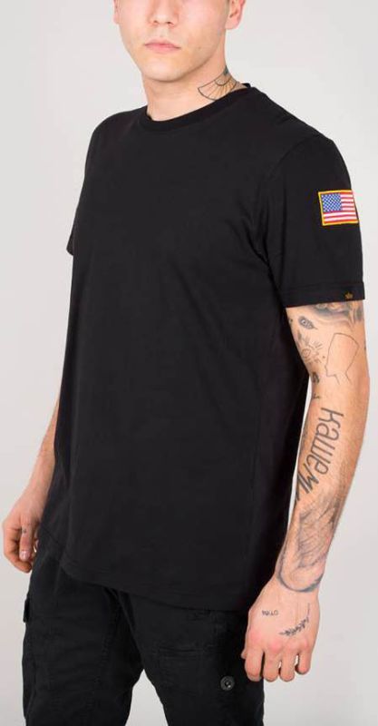 ALPHA INDUSTRIES Tričko NASA T - čierne (176506/03)