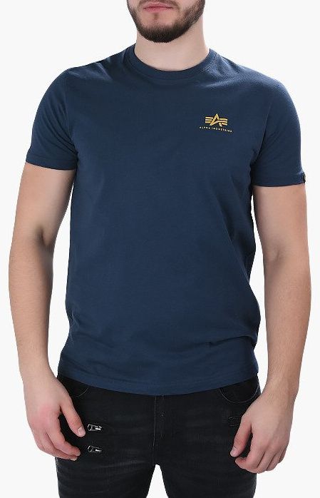 ALPHA INDUSTRIES Tričko BASIC T Small Logo - new navy (188505/435)