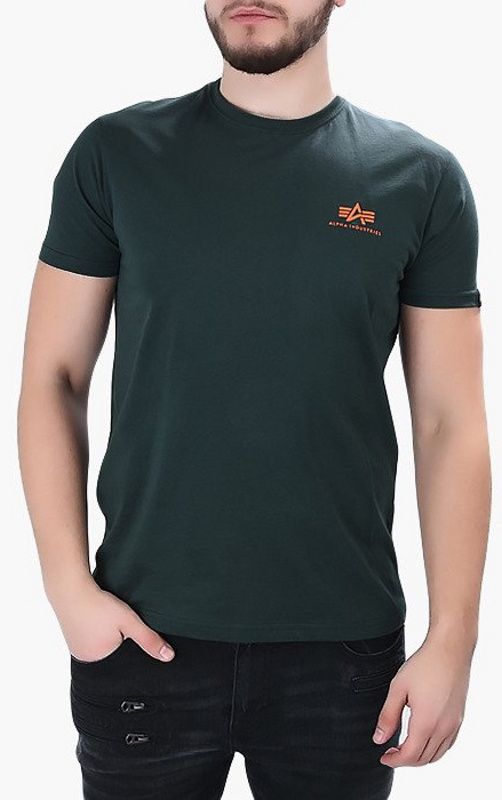 ALPHA INDUSTRIES Tričko BASIC T Small Logo - dark petrol (188505/353)