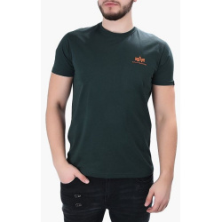 ALPHA INDUSTRIES Tričko BASIC T Small Logo - dark petrol (188505/353)