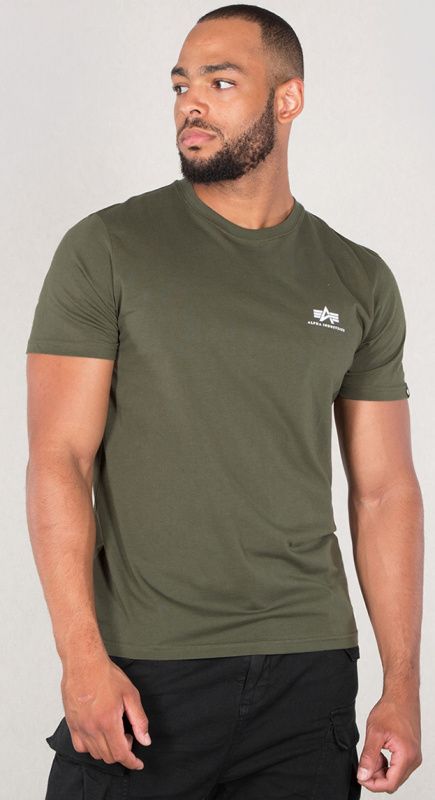 ALPHA INDUSTRIES Tričko BASIC T Small Logo - olivové (188505/11)