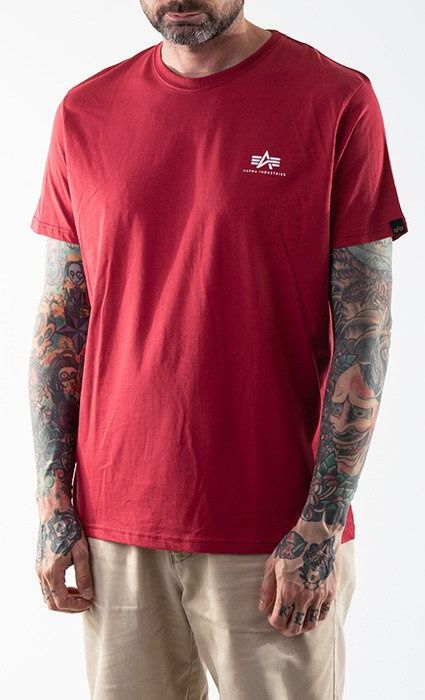 ALPHA INDUSTRIES Tričko BASIC T Small Logo - RBF red (188505/523)