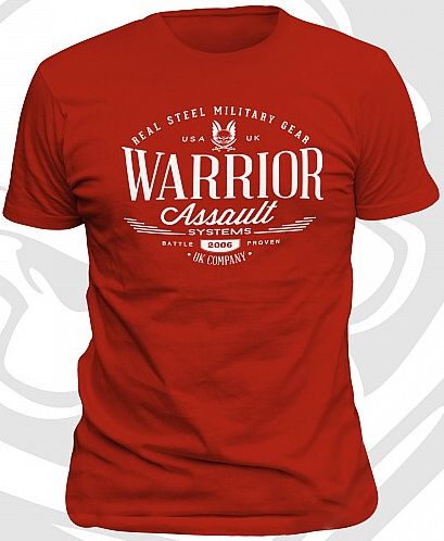 WARRIOR Tričko Vintage - červené (W-EO-TSHIRT-V-R)