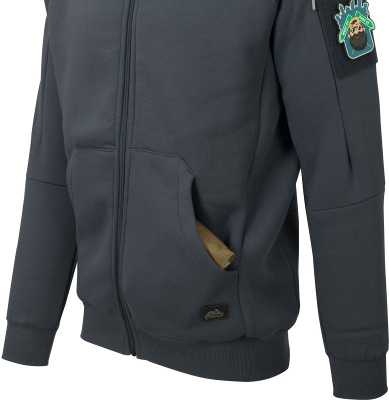 HELIKON Mikina s kapucňou Urban Tactical Hoodie Lite - šedá (BL-ULF-CB-19)