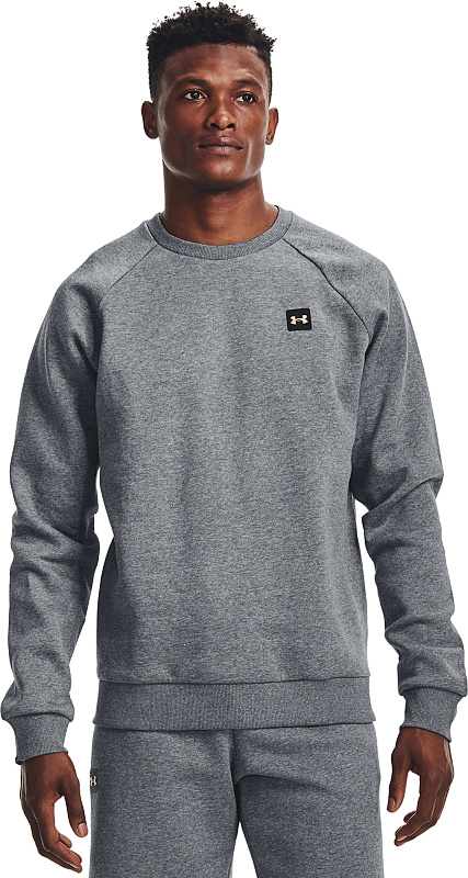 UNDER ARMOUR Mikina Rival Fleece Crew - šedá (1357096-012)