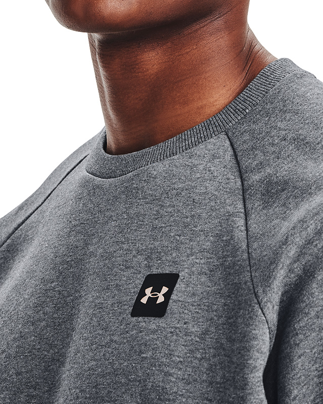 UNDER ARMOUR Mikina Rival Fleece Crew - šedá (1357096-012)