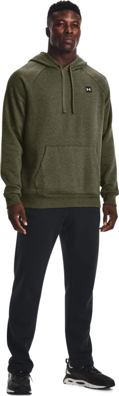 UNDER ARMOUR Mikina Rival Fleece Hoodie - zelená (1357092-390)