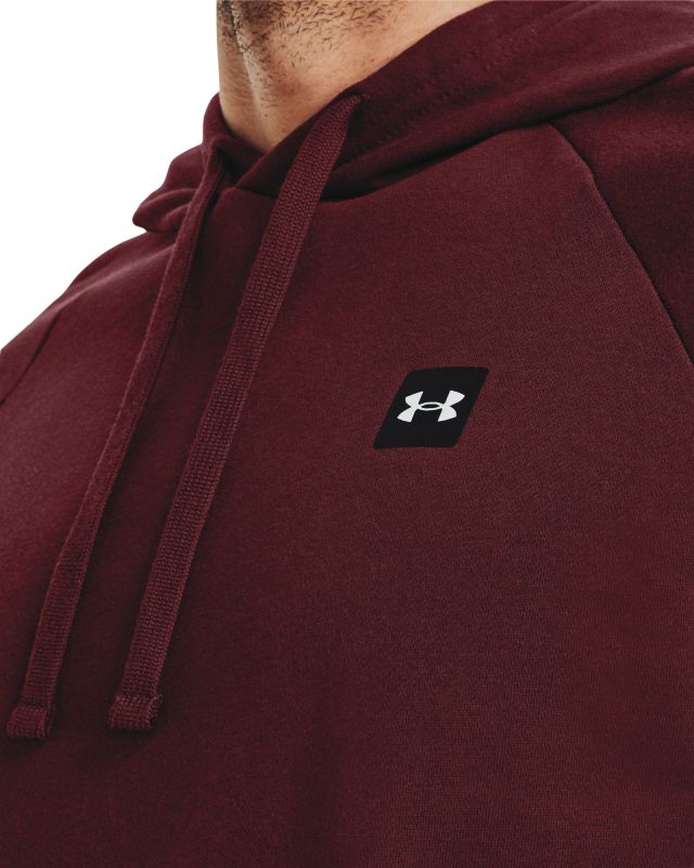 UNDER ARMOUR Mikina Rival Fleece Hoodie - červená (1357092-690)