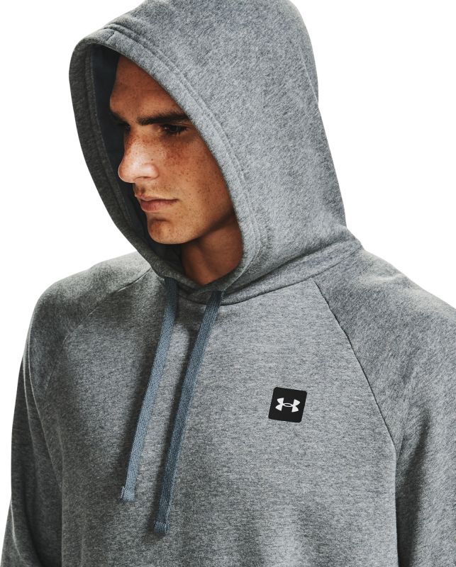 UNDER ARMOUR Mikina Rival Fleece Hoodie - šedá (1357092-012)