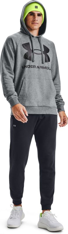 UNDER ARMOUR Mikina Rival Fleece Big Logo HD - šedá (1357093-012)