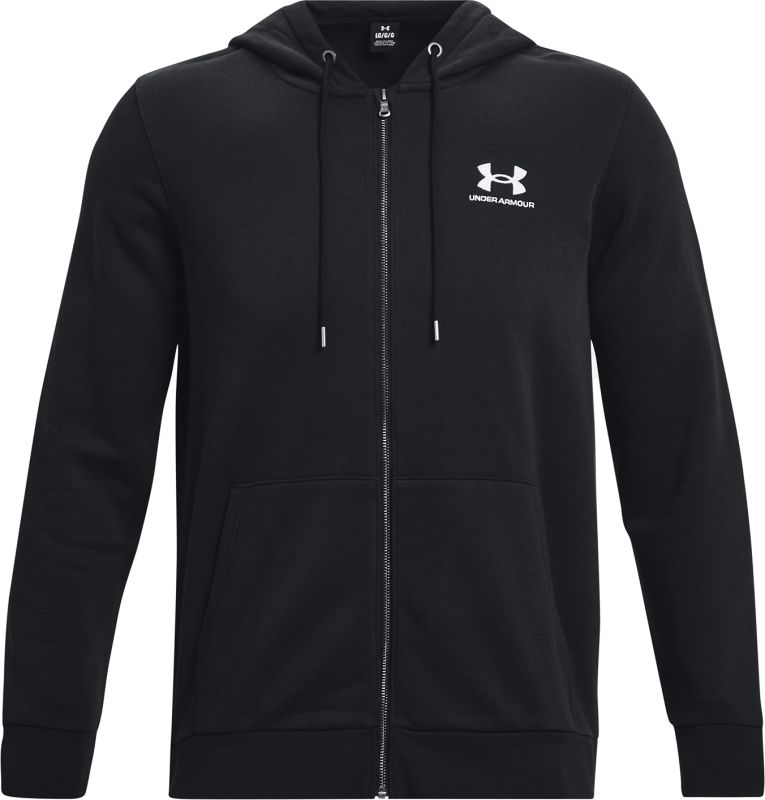 UNDER ARMOUR Mikina Essential Fleece FZ Hood - čierna (1373881-001)