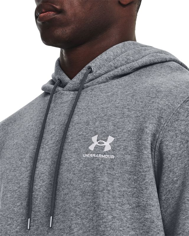 UNDER ARMOUR Mikina Essential Fleece Hoodie - šedá (1373880-012)