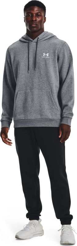 UNDER ARMOUR Mikina Essential Fleece Hoodie - šedá (1373880-012)