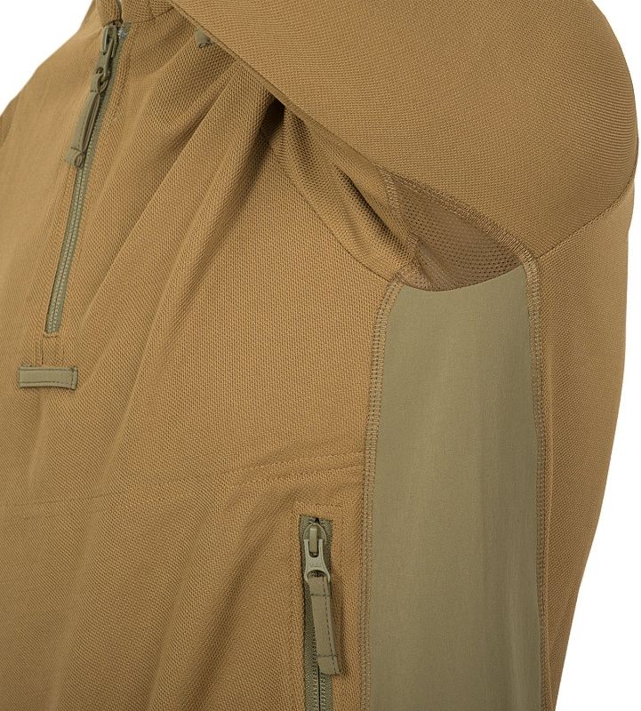 HELIKON Mikina s kapucňou RANGE HOODIE - TopCool - coyote / adaptive green (BL-BRH-TC-1112A)