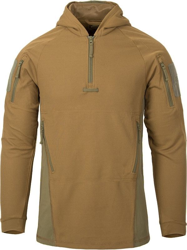 HELIKON Mikina s kapucňou RANGE HOODIE - TopCool - olivová / čierna (BL-BRH-TC-0201A)