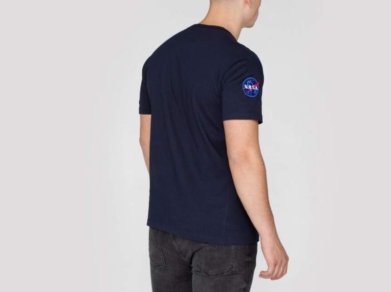 ALPHA INDUSTRIES Tričko NASA T - modré (176506/07)