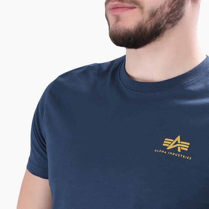 ALPHA INDUSTRIES Tričko BASIC T Small Logo - new navy (188505/435)