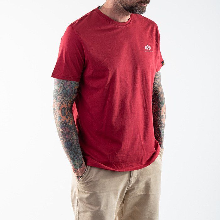 ALPHA INDUSTRIES Tričko BASIC T Small Logo - RBF red (188505/523)