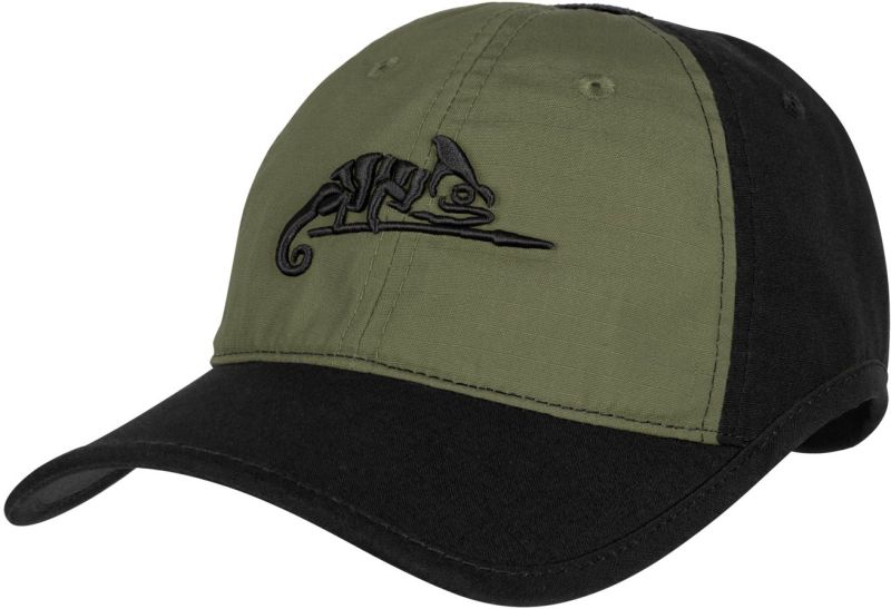 HELIKON Baseball šiltovka Logo Cap - čierna/olivová (CZ-LGC-PR-0102B)