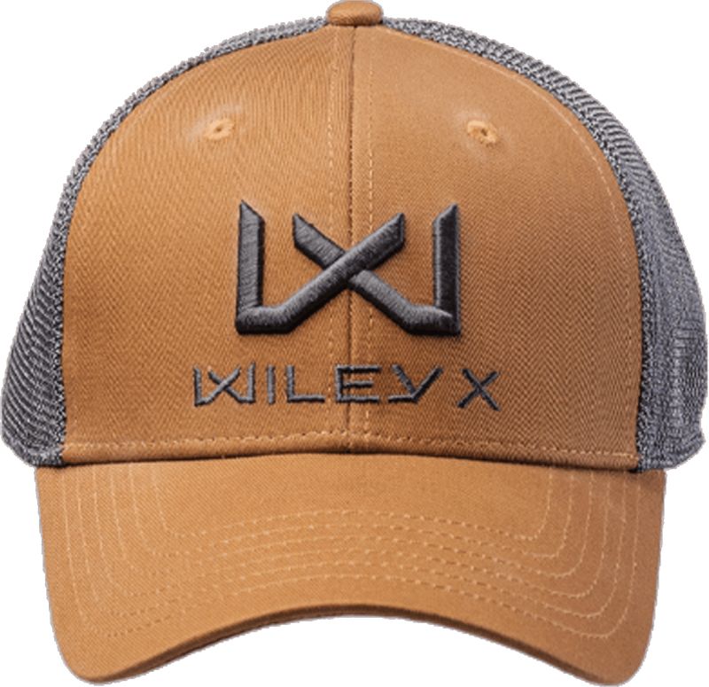 WILEY X Šiltovka Trucker Cap - tan / grey logo