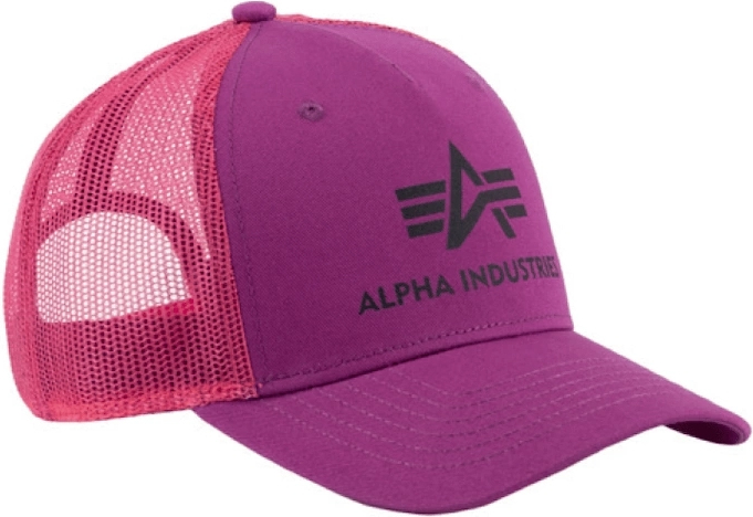 ALPHA INDUSTRIES Šiltovka Basic Trucker Cap - dark magenta (186902/677)