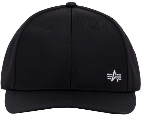 ALPHA INDUSTRIES Šiltovka Metal Label - black / metalsilver (156905/530)