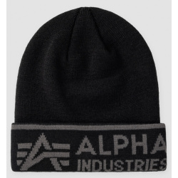 ALPHA INDUSTRIES Čiapka AI Beanie - black / greyblack (138903/308)