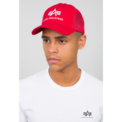 ALPHA INDUSTRIES Šiltovka Basic Trucker Cap - speed red (186902/328)