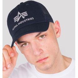 ALPHA INDUSTRIES Šiltovka Trucker Cap - modrá (186902/07)