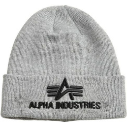 ALPHA INDUSTRIES Čiapka 3D Beanie - šedá (168910/17)