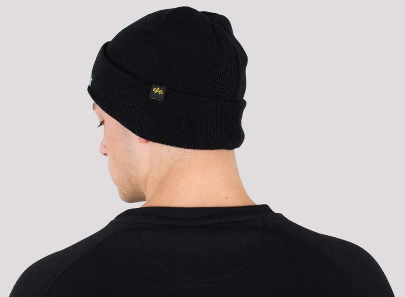 ALPHA INDUSTRIES Čiapka 3D Beanie - čierna (168910/03)