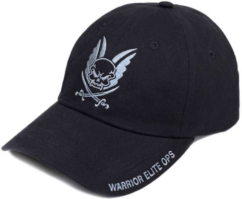 WARRIOR Šiltovka Logo Cap with Coyote black Embroidery - čierna (W-EO-CAP-BLK)