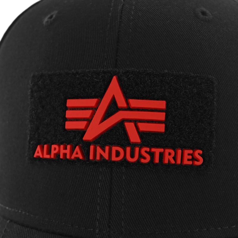 ALPHA INDUSTRIES Šiltovka VLC Cap II - black / red (178905/94)