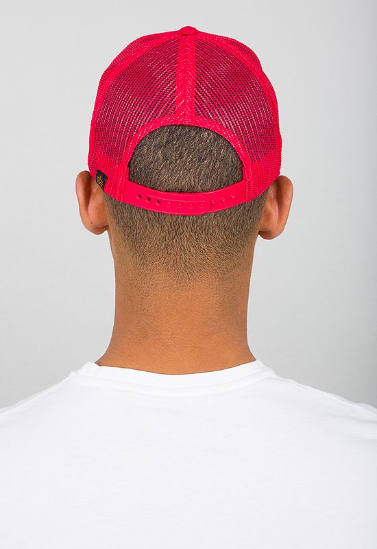 ALPHA INDUSTRIES Šiltovka Basic Trucker Cap - speed red (186902/328)