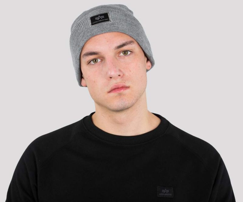 ALPHA INDUSTRIES Čiapka Beanie X-Fit - šedá (168905/17)