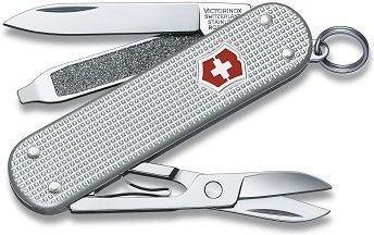 VICTORINOX Zatvárací nôž CLASSIC ALOX VX - strieborný (0.6221.26)