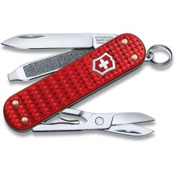 VICTORINOX Zatvárací nôž Classic SD Precious Alox - iconic red (0.6221.401G)