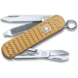 VICTORINOX Zatvárací nôž Classic SD Precious Alox - brass gold (0.6221.408G)