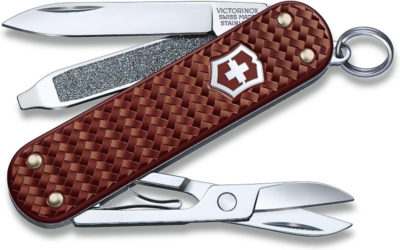 VICTORINOX Zatvárací nôž Classic SD Precious Alox - hazel brown (0.6221.4011G)