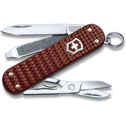 VICTORINOX Zatvárací nôž Classic SD Precious Alox - hazel brown (0.6221.4011G)