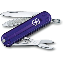 VICTORINOX Zatvárací nôž Classic SD Transparent - persian indigo (0.6223.T29G)