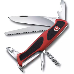 VICTORINOX Zatvárací nôž RangerGrip 55 - red (0.9563.C)