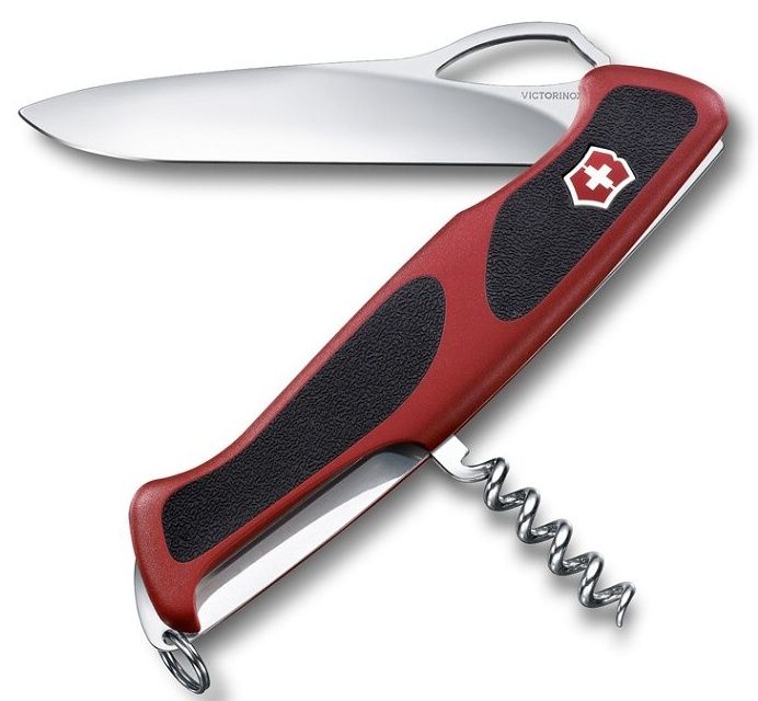 VICTORINOX Zatvárací nôž RangerGrip 61 130mm - červený (0.9553.MC)