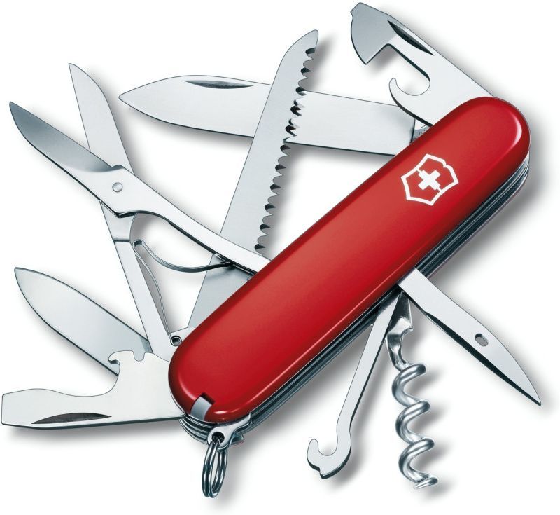 VICTORINOX Zatvárací nôž HUNTSMAN - červený (1.3713)