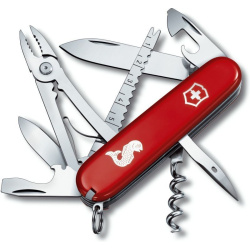 VICTORINOX Zatvárací nôž ANGLER - červený (1.3653.72)