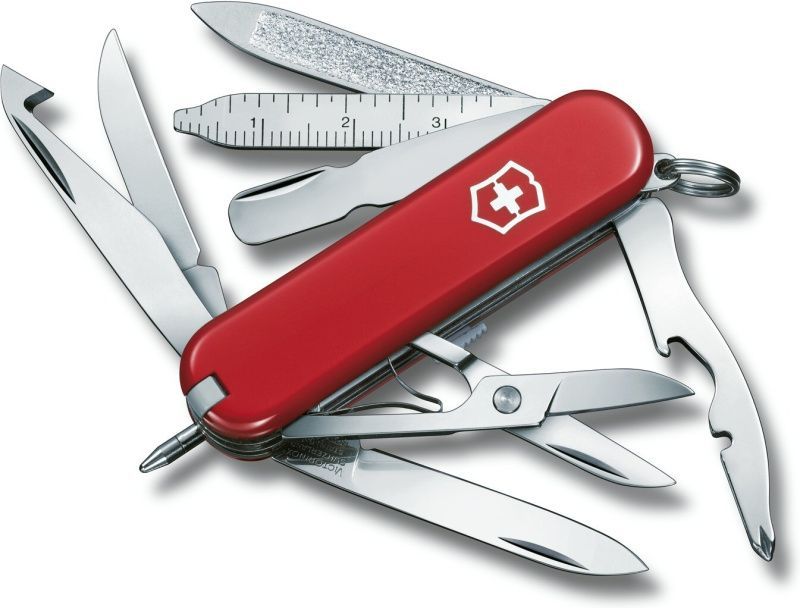 VICTORINOX Zatvárací nôž MINI CHAMP - červený (0.6385)