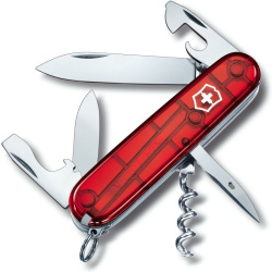 VICTORINOX Zatvárací nôž SPARTAN - červený transparentný (1.3603.T)