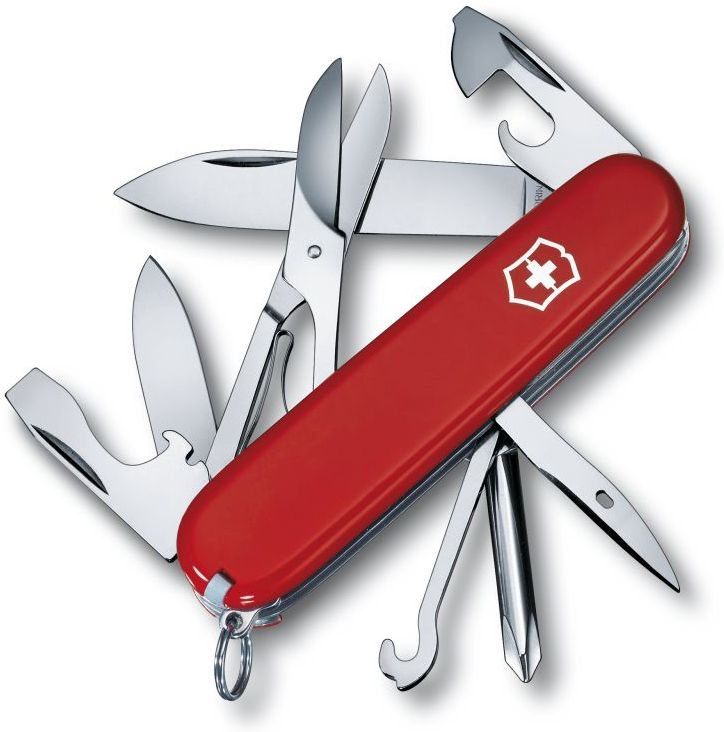 VICTORINOX Zatvárací nôž SUPER TINKER - červený (1.4703)