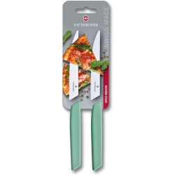 VICTORINOX Nôž SwissModern na steak a pizzu 12cm, 2ks - mint green (6.9006.12W41B)